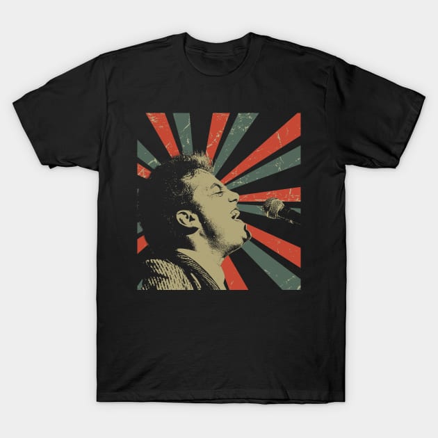 Billy Joel Sing || Vintage Art Design || Exclusive Art T-Shirt by Setipixel